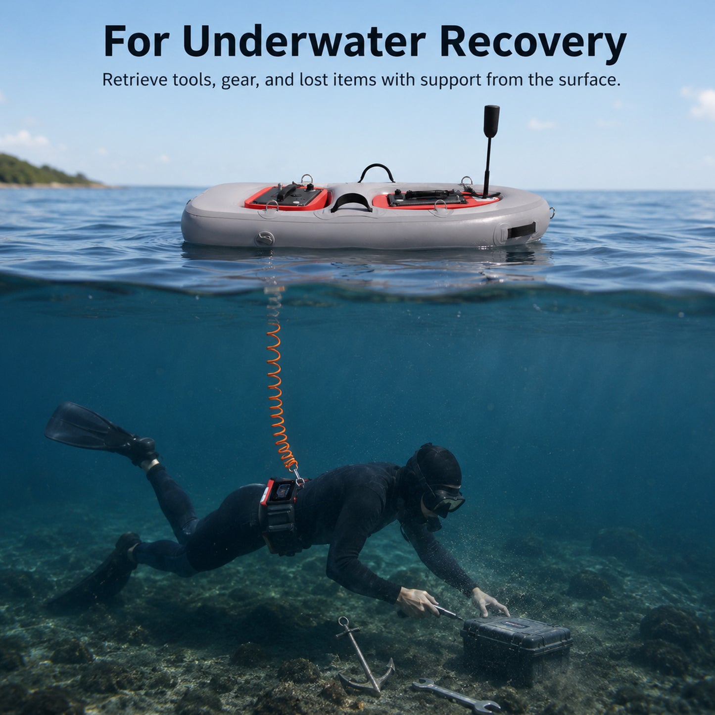 AQUAROBO DPS Diver Propulsion System, Diving Support Platform