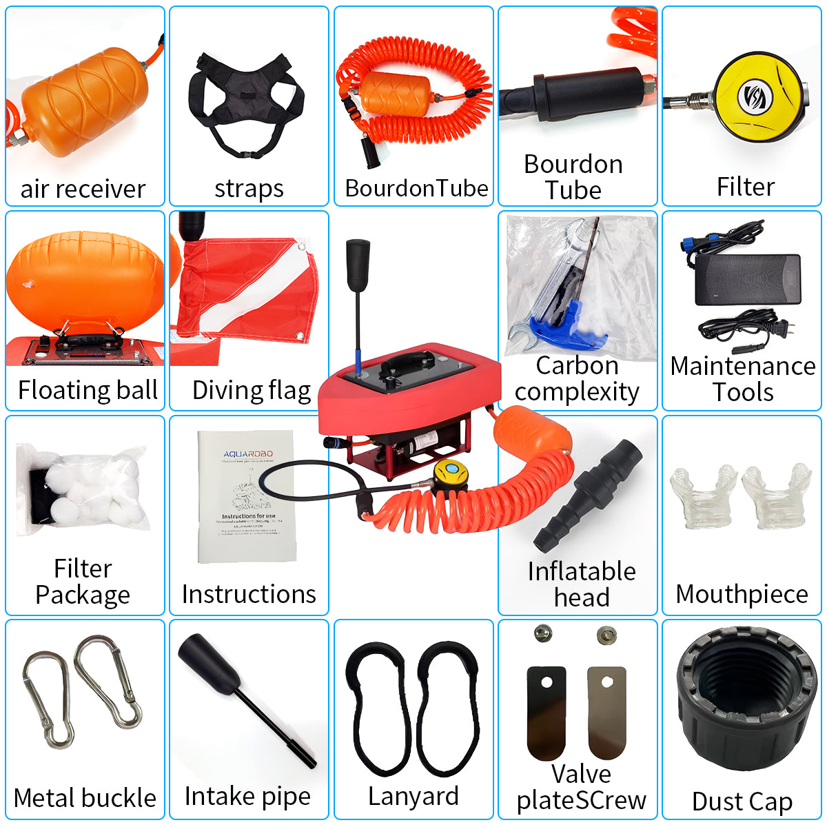 AQUAROBO 819 Accessories Overview｜Accessories Kit Overview