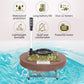 AQUAROBO 519 Scuba Diving Ventilator,Diving Ventilator, Portable Rechargeable Scuba Diving Tank, Waterproof Air Compressor with 49 ft Hose & Diving Breathing Regulator Octopus Hookah with Mouthpiece（3~6Hours）